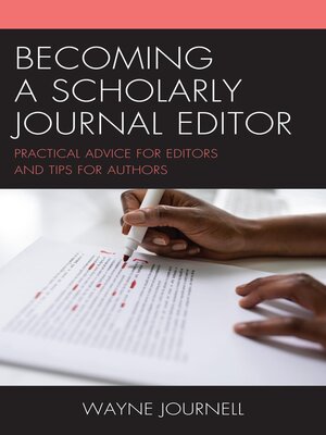 cover image of Becoming a Scholarly Journal Editor